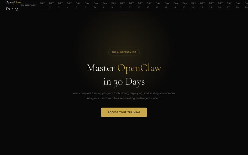 OpenClaw Training website