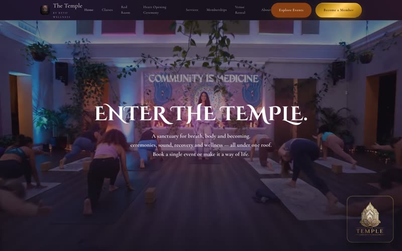 The Temple St. Pete website